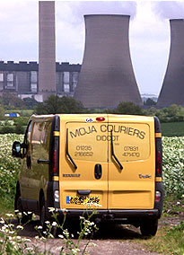 The Didcot Couriers – Moja Couriers' van near Didcot power station